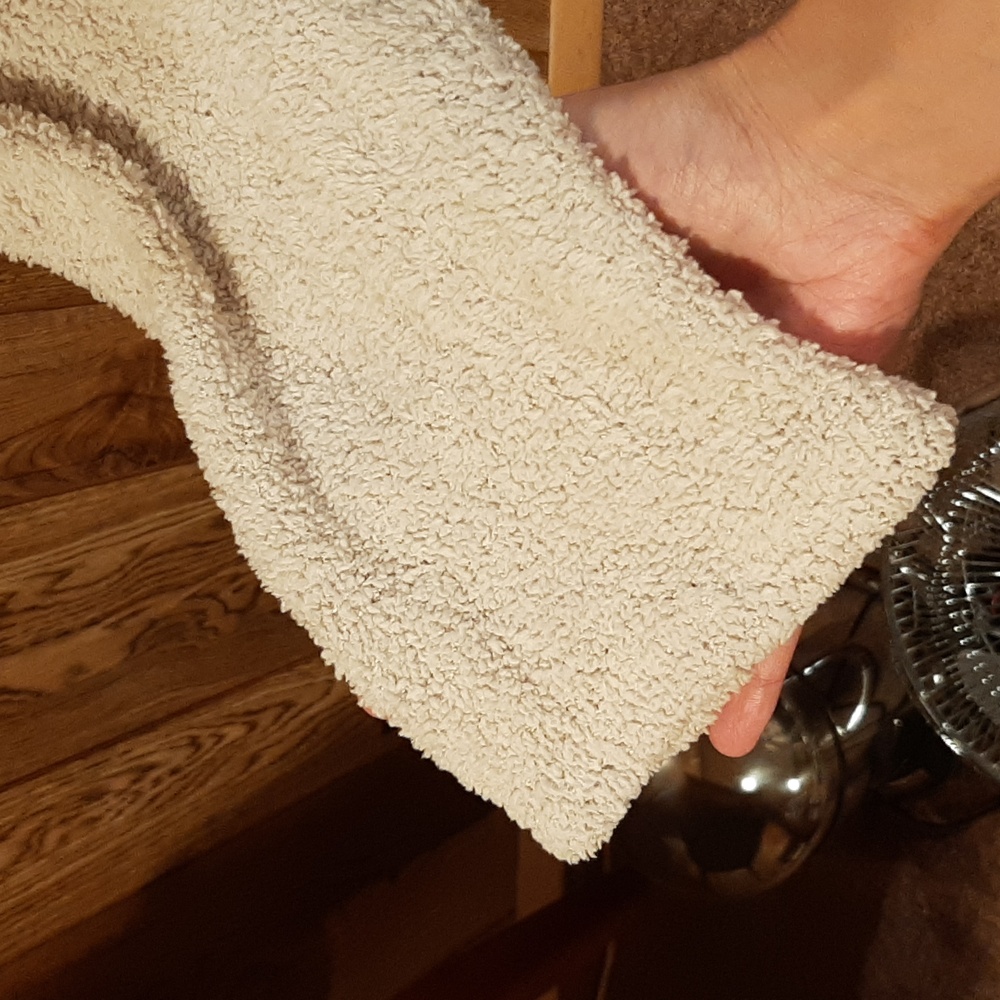 Bucketlist Soft Fuzzy Grey Button-Down Sweater/Ja… - image 4